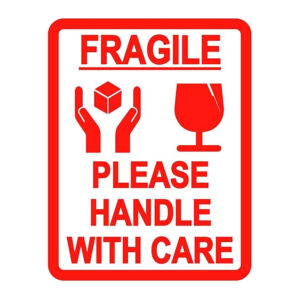 Fragile Stickers - 80 x 103mm