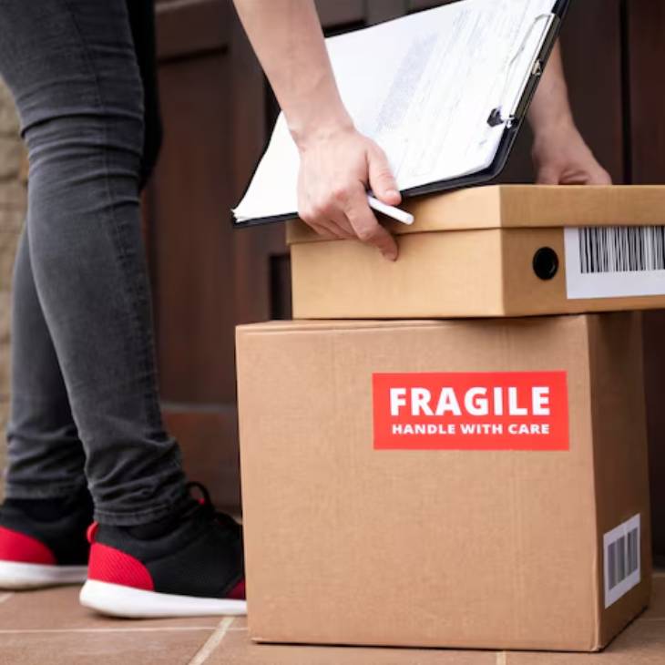 Fragile stickers